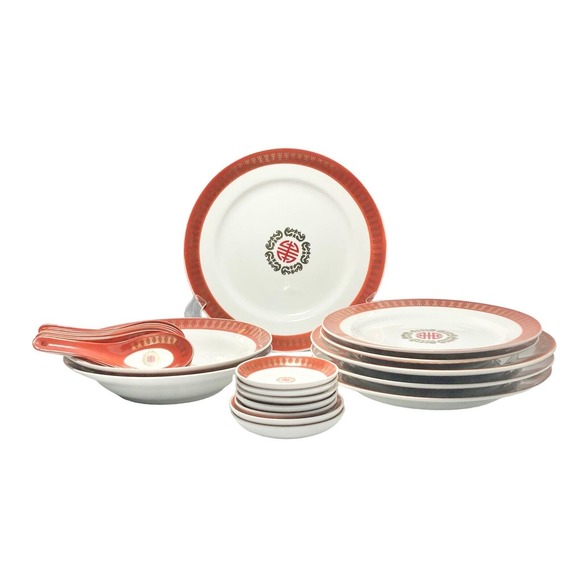 Datang Tatung 25-Piece Porcelain Dinnerware Set - Picture 1 of 5